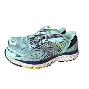 New Balance 860 v7 blue lime running sneakers